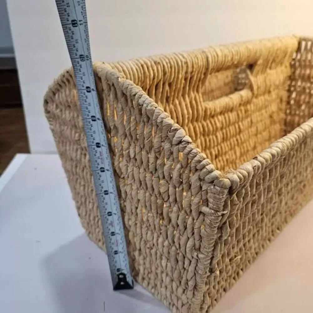 Woven Seagrass Magazine Rack Caddy